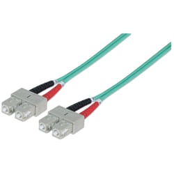 Intellinet 751025 câble de fibre optique 1 m SC OM3 Couleur aqua