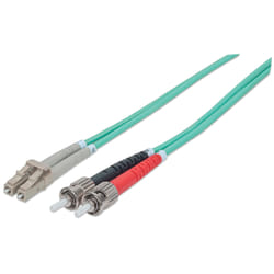 Intellinet 751131 câble de fibre optique 5 m ST LC OM3 Couleur aqua