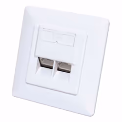 Intellinet 771900, 2 x RJ-45, STP, 250 MHz, 250 MΩ, Blanc, Acrylonitrile-Butadiène-Styrène (ABS)