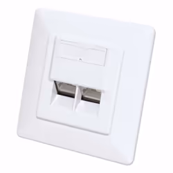 Intellinet 771917, 2 x RJ-45, STP, 6a, 500 MHz, 250 MΩ, Blanc