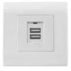 Intellinet 772211 prise de courant USB A Blanc