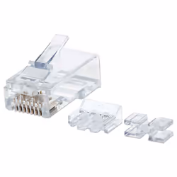 Intellinet 790550, RJ45, Transparent, Polycarbonate, Cat6a, U/UTP (UTP), Or