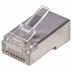 Intellinet 790574, RJ45, Argent, Polycarbonate, Cat5e, U/FTP (STP), Or