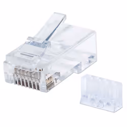 Intellinet 790604, RJ45, Transparent, Polycarbonate, Cat6, U/UTP (UTP), Or