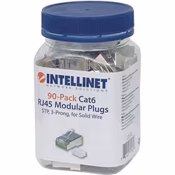 Intellinet 790628, RJ45, Acier inoxydable, Polycarbonate, Cat6, S/UTP (STP), Or