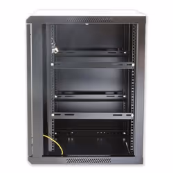Techly I-CASE EW-2012BKL étagère 12U Rack monté sur le mur Noir - Vue supplémentaire 4