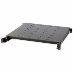 Techly I-CASE SLIDE-350BX, Etagère ajustable, Noir, 40 kg, 1U, 48,3 cm (19"), 445 mm