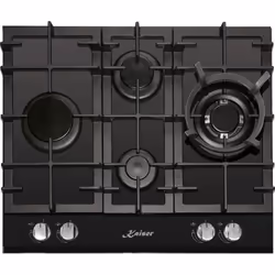 Plaque de cuisson au gaz - Kaiser - KCG 6394 Turbo - 60 cm - Verre noir - Brûleur Turbo