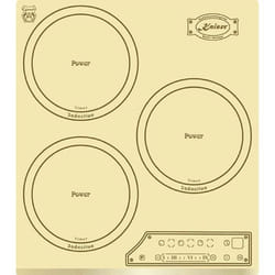 Plaque de cuisson à induction - Kaiser - KCT 4795 FI ELFAD - Noir - 3 zones - Commande tactile
