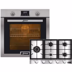 Four encastrable - Kaiser - EH 6323 - Électrique 79L - Cuisinière à gaz 90 cm - Inox gris