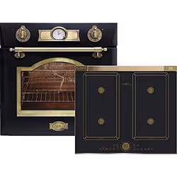 Kaiser Empire Cuisinière encastrable avec four Kaiser EH 6355Em + plaque de cuisson à induction 60 cm Kaiser 6745 FI AD 60 cm