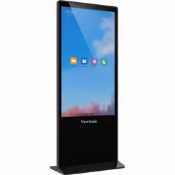 Viewsonic EP5542T affichage de messages Conception Totem 55" LED 450 cd/m² 4K Ultra HD Noir Écran tactile Android 8.0