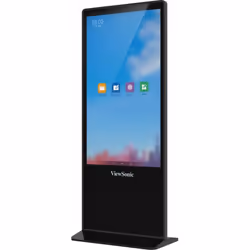 Viewsonic EP5542T affichage de messages Conception Totem 55" LED 450 cd/m² 4K Ultra HD Noir Écran tactile Android 8.0