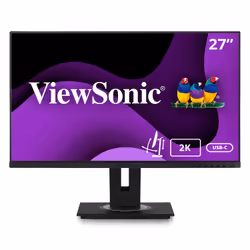 Viewsonic VG2756-2K, 68,6 cm (27"), 2560 x 1440 pixels, Full HD, LED, 14 ms, Noir