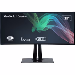 Viewsonic VP3881A, 96,5 cm (38"), 3840 x 1600 pixels, Quad HD+, LED, 5 ms, Noir