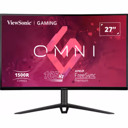 Viewsonic VX Series VX2718-2KPC-MHDJ, 68,6 cm (27"), 2560 x 1440 pixels, Quad HD, 1 ms, Noir