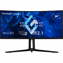 Viewsonic XG341C-2K, 86,4 cm (34"), 3440 x 1440 pixels, UltraWide Quad HD, 1 ms, Noir