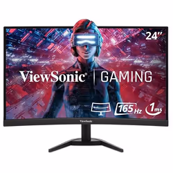 Viewsonic VX Series VX2418C, 61 cm (24"), 1920 x 1080 pixels, LCD, 1 ms, Noir