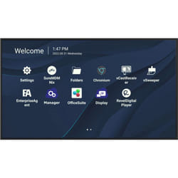 Viewsonic CDE7530 affichage de messages 75" Wifi 450 cd/m² 4K Ultra HD Noir Écran tactile Intégré dans le processeur Android 11