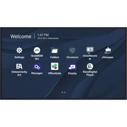 Viewsonic CDE9830 affichage de messages 98" Wifi 500 cd/m² 4K Ultra HD Noir Écran tactile Intégré dans le processeur Android 11