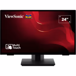 Viewsonic TD2465 affichage de messages Écran plat interactif 24" LED 250 cd/m² Full HD Noir Écran tactile