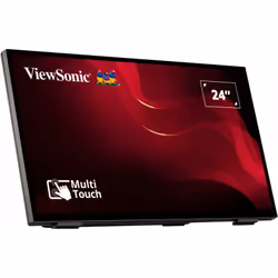 Viewsonic TD2465 affichage de messages Écran plat interactif 24" LED 250 cd/m² Full HD Noir Écran tactile
