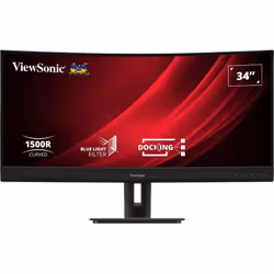 Viewsonic VG3456C, 86,4 cm (34"), 3440 x 1440 pixels, UltraWide Quad HD, LED, 3,5 ms, Noir