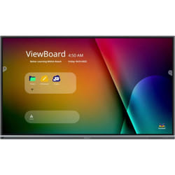 Viewsonic IFP7550-5F tableau blanc interactif 75" 3840 x 2160 pixels Écran tactile Noir HDMI