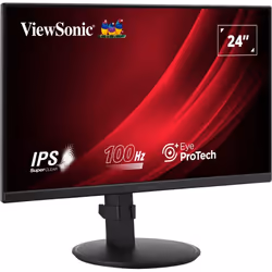 Viewsonic VG2408A-MHD écran plat de PC 61 cm (24") Full HD LED Noir - Vue supplémentaire 5