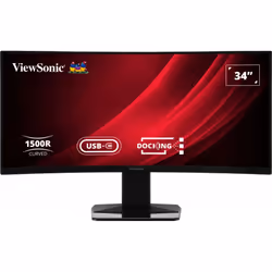 Viewsonic Display VG3419C, 86,4 cm (34"), 3440 x 1440 pixels, UltraWide Quad HD, LED, 3,5 ms, Noir