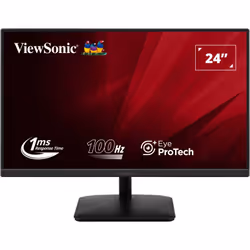 Viewsonic VA2408-MHDB, 61 cm (24"), 1920 x 1080 pixels, Full HD, LED, 1 ms, Noir