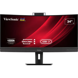 Viewsonic VG3457CV LED display 86,4 cm (34") 3440 x 1440 pixels UltraWide Quad HD Noir