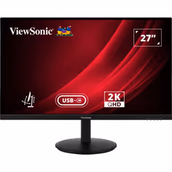 Viewsonic VG Series VG2709-2K-MHDU-2, 68,6 cm (27"), 2560 x 1440 pixels, Quad HD, LED, 4 ms, Noir