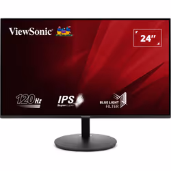 Viewsonic VA 24" Full HD Monitor w/Fast 1ms Response, 61 cm (24"), 1920 x 1080 pixels, Full HD, LED, 5 ms