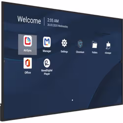 Viewsonic CDE8631-1C Écran d'affichage dynamique Écran plat de signalisation numérique 2,18 m (86") LCD Wifi 500 cd/m² 4K Ultra HD Noir Intégré dans le processeur Android 14 24/7 - Vue supplémentaire 2