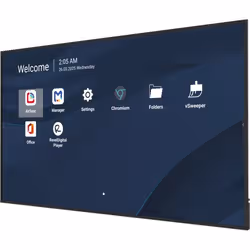 Viewsonic CDE8631-1C Écran d'affichage dynamique Écran plat de signalisation numérique 2,18 m (86") LCD Wifi 500 cd/m² 4K Ultra HD Noir Intégré dans le processeur Android 14 24/7 - Vue supplémentaire 3