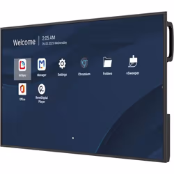 Viewsonic CDE4314-2C Écran d'affichage dynamique Écran plat de signalisation numérique 109,2 cm (43") LCD Wifi 500 cd/m² 4K Ultra HD Noir Intégré dans le processeur Android 14 24/7 - Vue supplémentaire 3