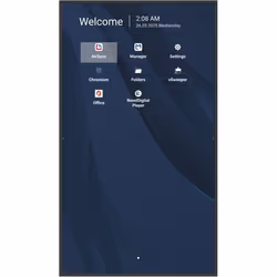 Viewsonic CDE4314-2C Écran d'affichage dynamique Écran plat de signalisation numérique 109,2 cm (43") LCD Wifi 500 cd/m² 4K Ultra HD Noir Intégré dans le processeur Android 14 24/7 - Vue supplémentaire 4