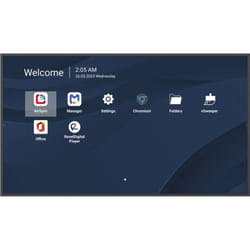 Viewsonic CDE6514-2C Écran d'affichage dynamique Écran plat de signalisation numérique 165,1 cm (65") LCD Wifi 500 cd/m² 4K Ultra HD Noir Intégré dans le processeur Android 14 24/7