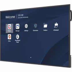 Viewsonic CDE6514-2C Écran d'affichage dynamique Écran plat de signalisation numérique 165,1 cm (65") LCD Wifi 500 cd/m² 4K Ultra HD Noir Intégré dans le processeur Android 14 24/7 - Vue supplémentaire 3