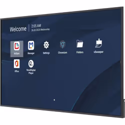 Viewsonic CDE7514-2C Écran d'affichage dynamique Écran plat de signalisation numérique 190,5 cm (75") LCD Wifi 500 cd/m² 4K Ultra HD Noir Intégré dans le processeur Android 14 24/7 - Vue supplémentaire 3