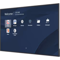 Viewsonic CDE8614-2C Écran d'affichage dynamique Écran plat de signalisation numérique 2,18 m (86") LCD Wifi 500 cd/m² 4K Ultra HD Noir Intégré dans le processeur Android 14 24/7 - Vue supplémentaire 3
