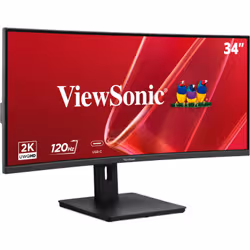 Viewsonic VA VA3420C-2 écran plat de PC 86,4 cm (34") 3440 x 1440 pixels UltraWide Quad HD LED Noir - Vue supplémentaire 2