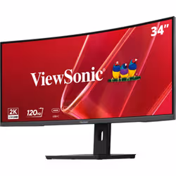 Viewsonic VA VA3420C-2 écran plat de PC 86,4 cm (34") 3440 x 1440 pixels UltraWide Quad HD LED Noir - Vue supplémentaire 3
