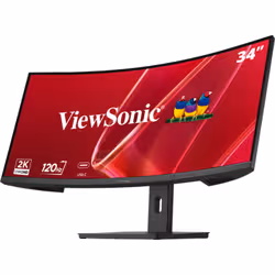 Viewsonic VA VA3420C-2 écran plat de PC 86,4 cm (34") 3440 x 1440 pixels UltraWide Quad HD LED Noir - Vue supplémentaire 4