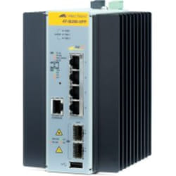 Allied Telesis AT-IE200-6FP-80 Géré L2 Fast Ethernet (10/100) Connexion Ethernet, supportant l'alimentation via ce port (PoE) Noir, Gris