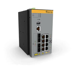 Allied Telesis AT-IE340-12GP-80 Géré L3 Gigabit Ethernet (10/100/1000) Connexion Ethernet, supportant l'alimentation via ce port (PoE) Gris