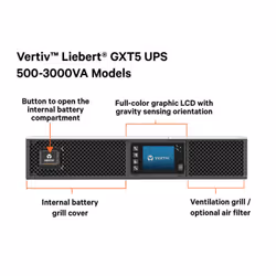 Vertiv Liebert GXT5 alimentation d'énergie non interruptible Double-conversion (en ligne) 3 kVA 3000 W 7 sortie(s) CA - Vue supplémentaire 7