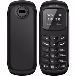 MiRUSI GSM Bluetooth Mini Téléphones Mobiles Combiné Bluetooth Téléphone Écouteur Dialer Support Nano Carte SIM BM70 Noir