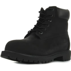 Boots enfant Timberland 6in Prem Black Nubuck - Cuir - Lacets - Noir